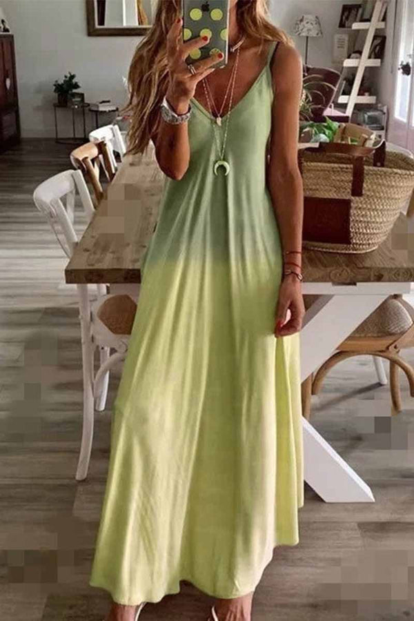 Lana |Loose printed maxi dress