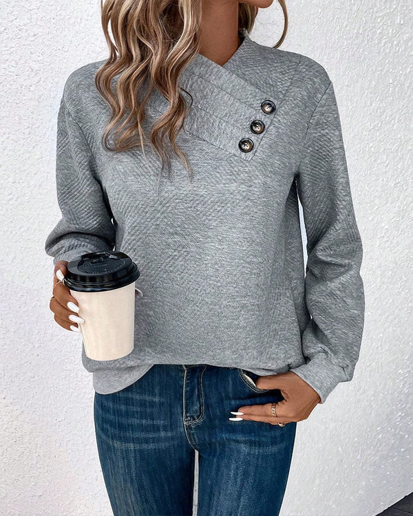 Leah - Asymmetrical Blouse Pullover