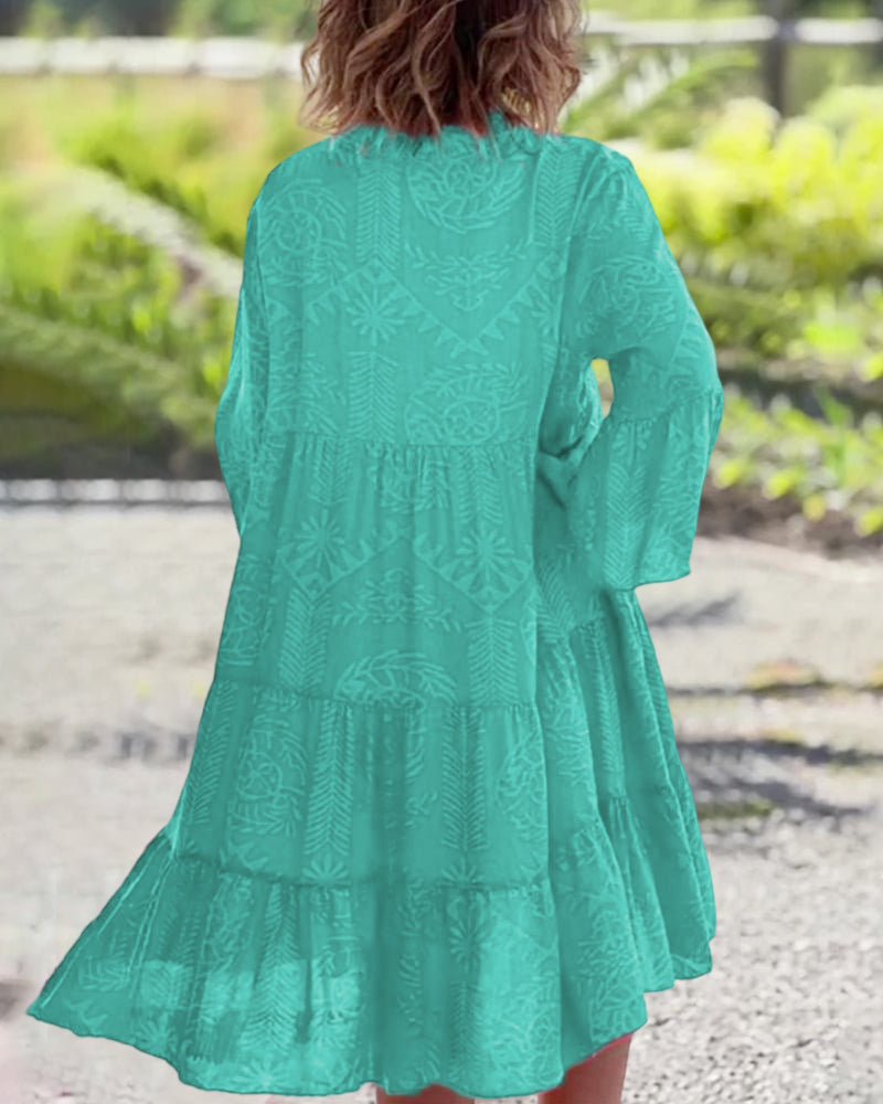 Marleen® | Boho Geometric Print dress