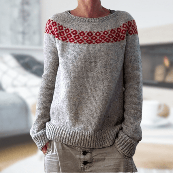 Aurora | Knitted round-neck sweatshirt