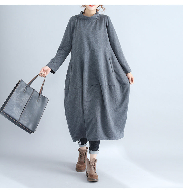 Bambee® | Elegant long-sleeved dress with pockets