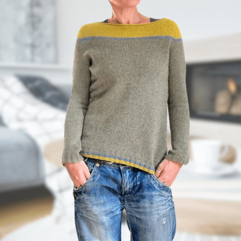 Aurora | Knitted round-neck sweatshirt