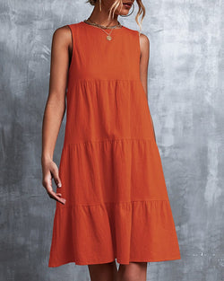 Sia - Sleeveless Dress in Solid Color