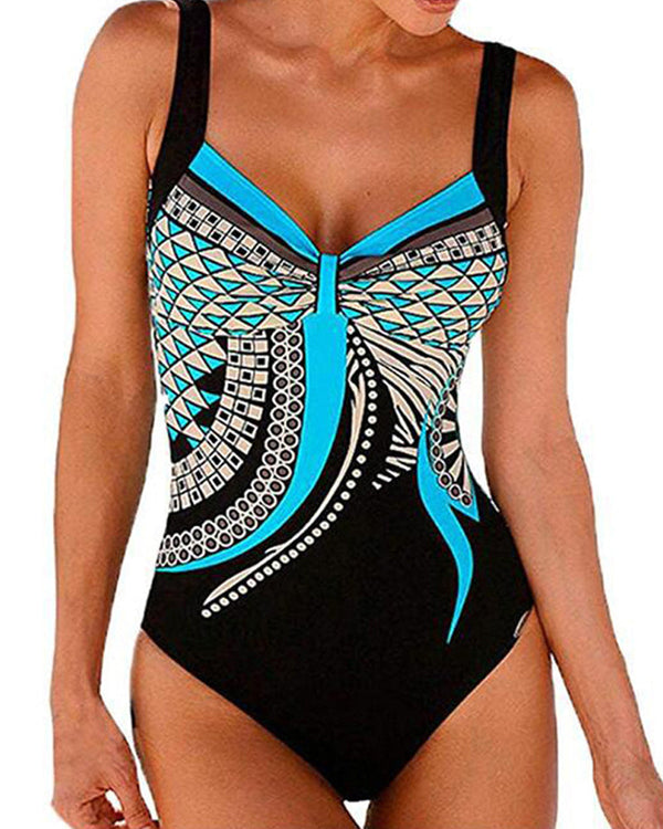 Dagna | One-piece patterned swimsuit