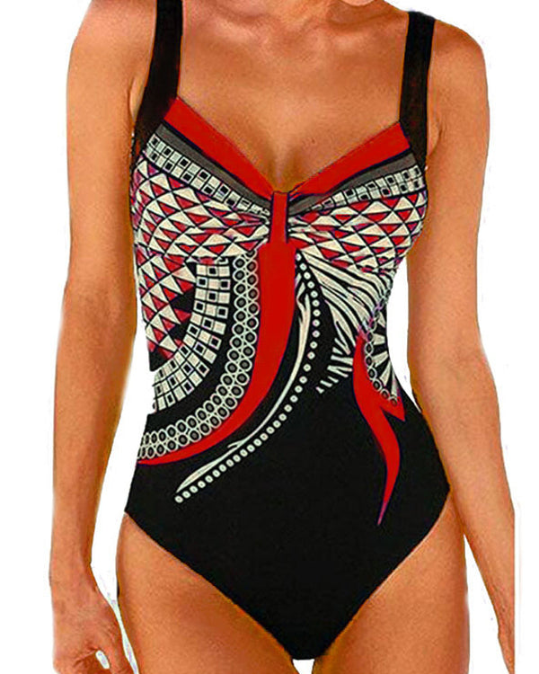 Dagna | One-piece patterned swimsuit