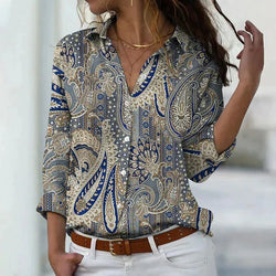 Thea | Elegant long-sleeved blouse