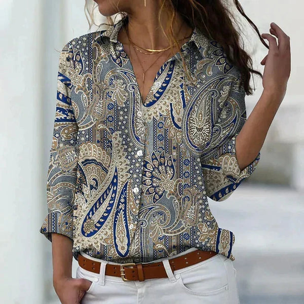 Thea | Elegant long-sleeved blouse