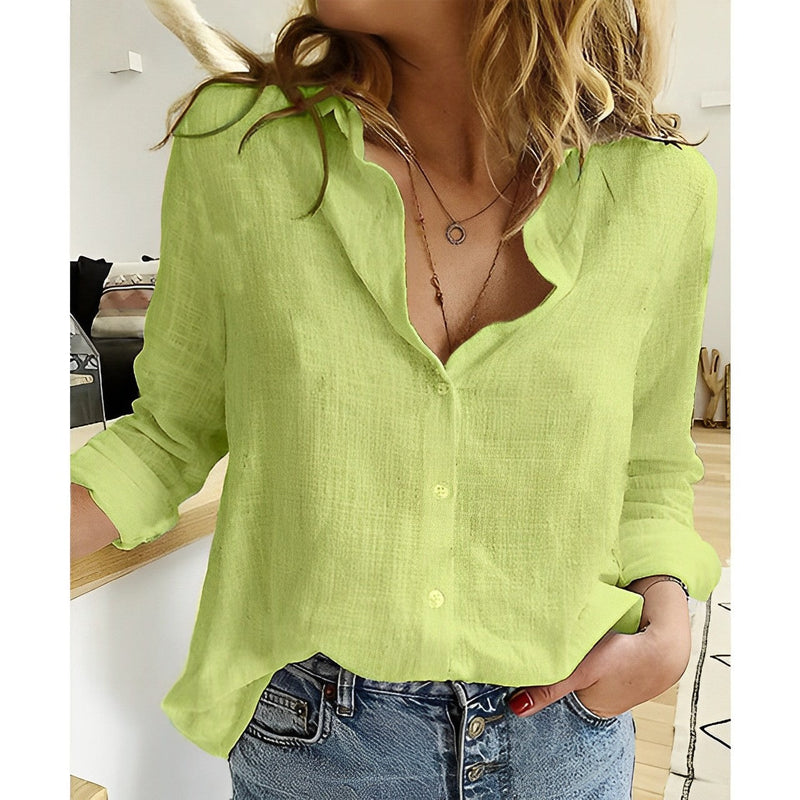 Katja® | Elegant & stylish oversized shirt with buttons