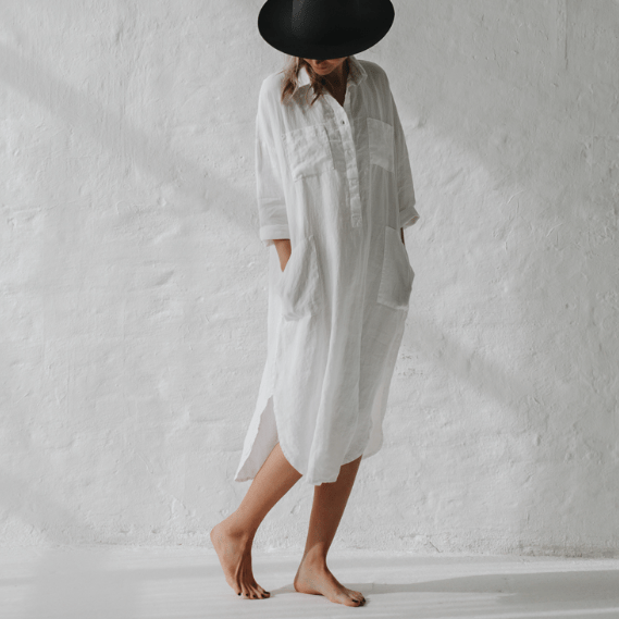 DAWN - Stilvolles weißes Kleid