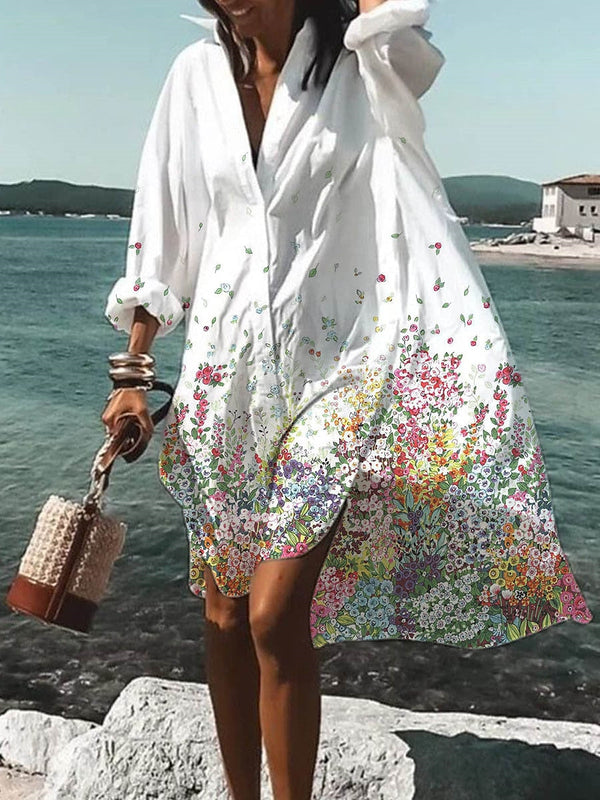 Olivia - Stylish casual dress with floral pattern