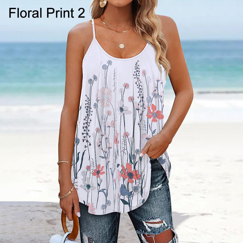 Janice| Women's Casual Round Neck Floral Top